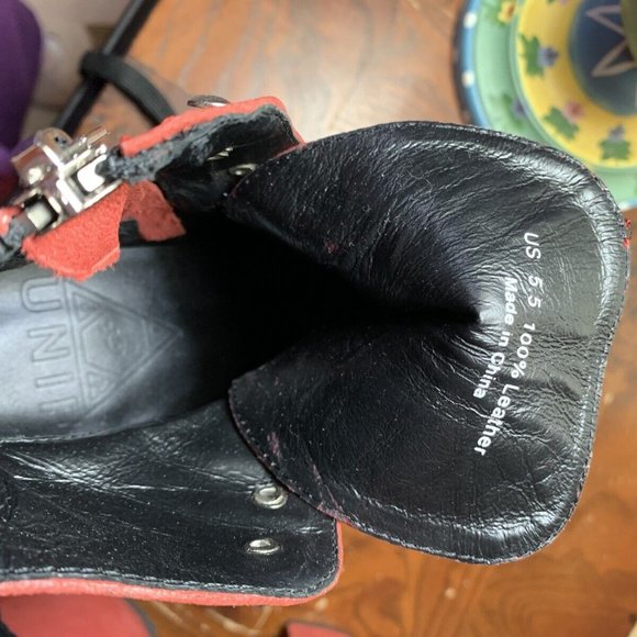 Unif Hellbounds Red Velvet size 5.5 - Picture 2 of 10